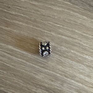 Pandora Silver and Black Charm